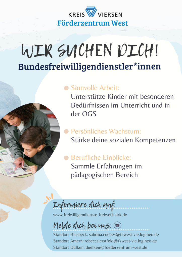 Dein Einsatz als Bufdi an unserer Förderschule!
